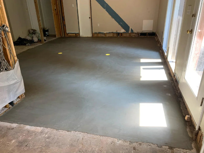Concrete Subfloor getting ready for flooring