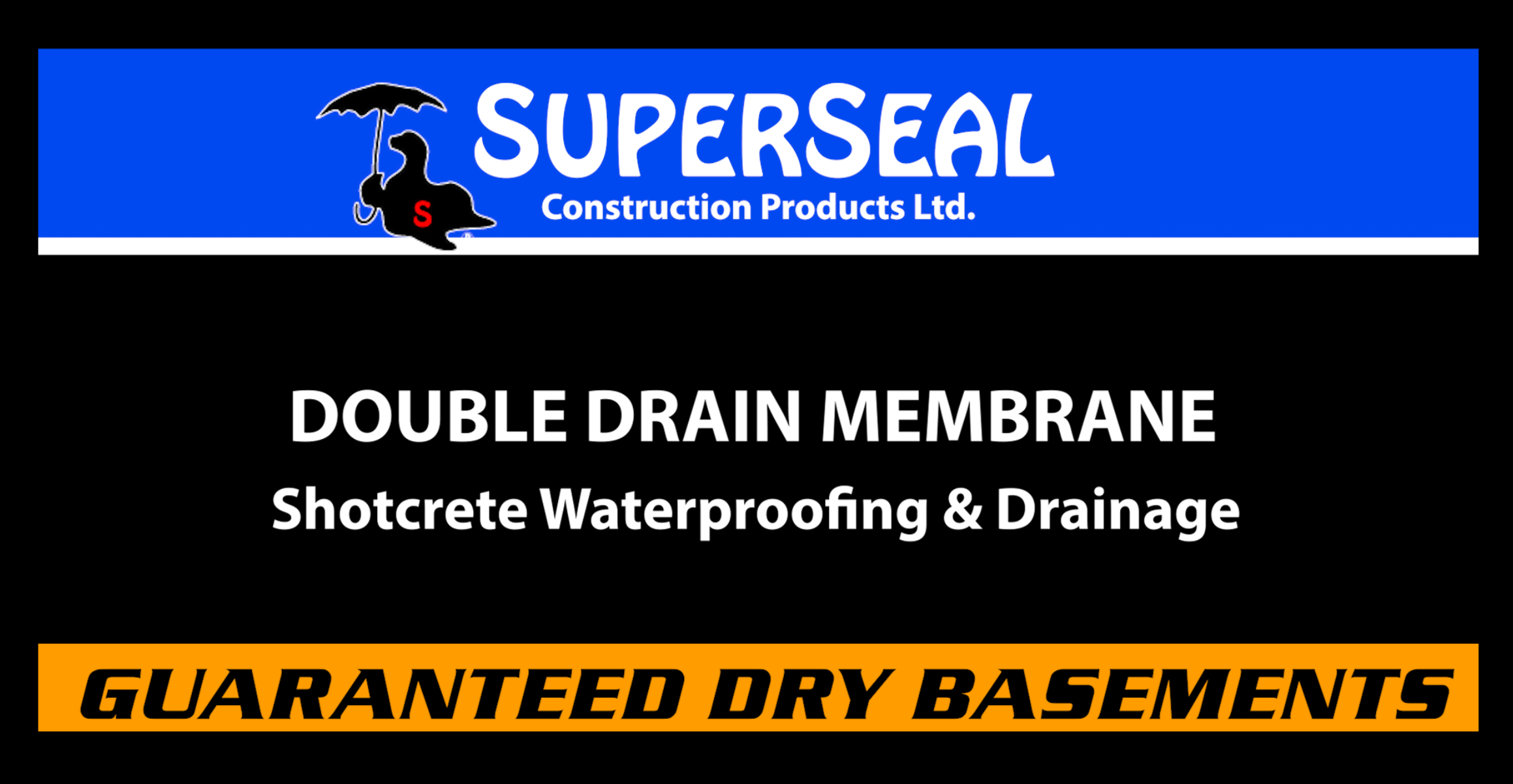 Load video: Waterproofing on Shotcrete with SUPERSEAL Double Drain with Geo