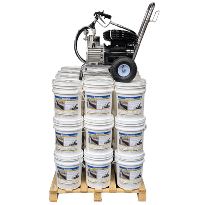 Single component waterproofing and pump