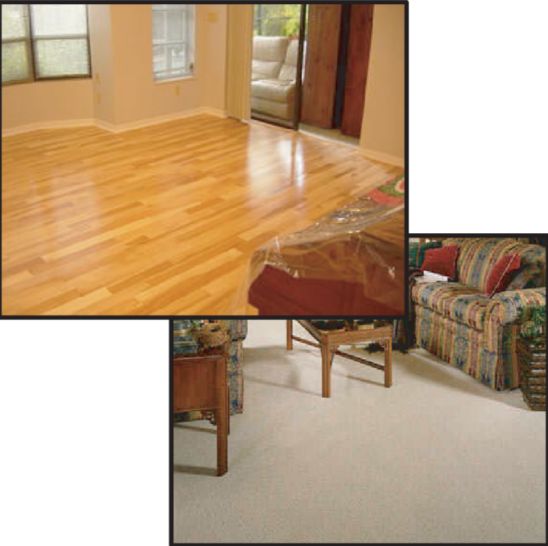 Laminate and Carpet installed on Subfloor Pro