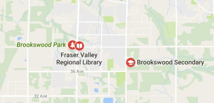 map of SUPERSEAL location in Langley, BC