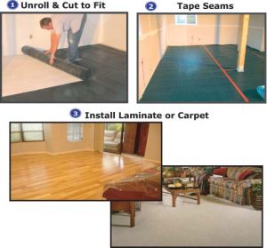 SUPERSEAL Double Dimple Carpet & Laminate Subfloor