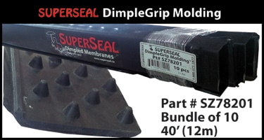 SUPERSEAL dimplegrip molding 