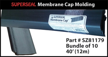 SUPERSEAL Membrane Cap Molding Bundle of 10 1